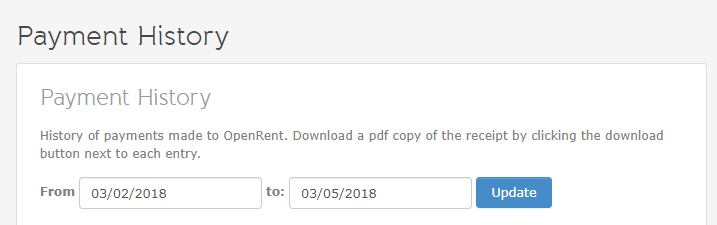 Collated Payment History now available to OpenRent users
